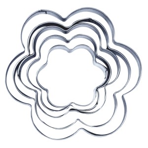 CORTADOR DE INOX - FLOR 5 PEÇAS