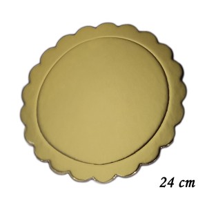 BASE LAMINADA DOURADA 24 CM 20PEÇAS 2MM