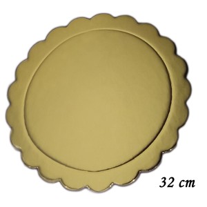 BASE LAMINADA DOURADA 32 CM 10 PEÇAS 2MM