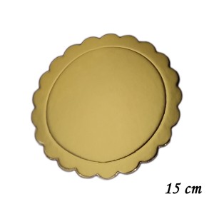 BASE LAMINADA DOURADA 15 CM - 30 PEÇAS