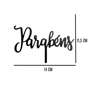 TOPO DE BOLO - PARABÉNS