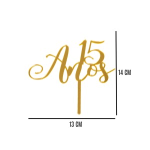 TOPO DE BOLO - 15 ANOS