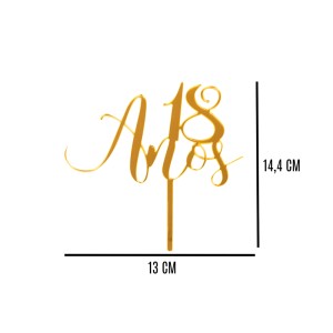 TOPO DE BOLO - 18 ANOS