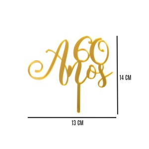TOPO DE BOLO - 60 ANOS