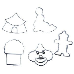 CORTADOR DE INOX - TEMA CIRCO 5 PEÇAS