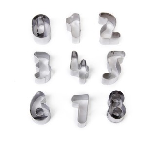 CORTADOR DE INOX - NÚMEROS 9 PEÇAS