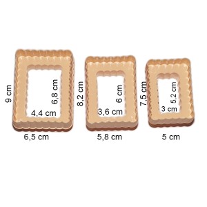 KIT CORTADOR RETÂNGULO 3 PÇS