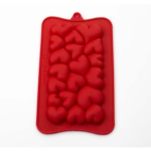 FORMA EM SILICONE CORAÇÃO PARA BARRA DE CHOCOLATE - 18CM