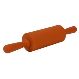 ROLO DE MASSA EM SILICONE ANTIADERENTE 22CM VERMELHO-TERRACOTA
