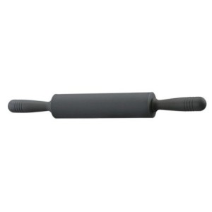 ROLO DE MASSA EM SILICONE ANTIADERENTE 31,5CM - PRETO