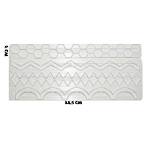 CORTADOR RÉGUA FORMAS DIVERAS 4 PÇS