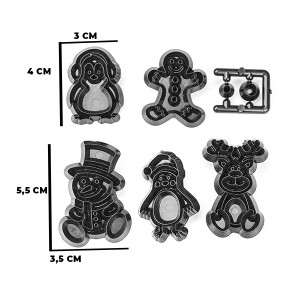 KIT CORTADOR NATAL 7 PÇS