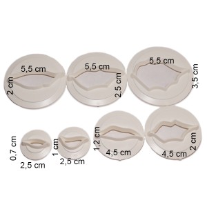 CORTADOR PÉTALAS FLOR DE PÁSCOA 7 PÇS