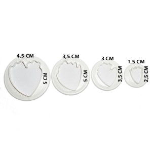 CORTADOR FLOR PEÔNIA 4 PÇS