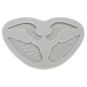 MOLDE EM SILICONE PARA CONFEITARIA ASAS