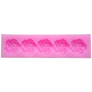 MOLDE EM SILICONE ROSAS 2