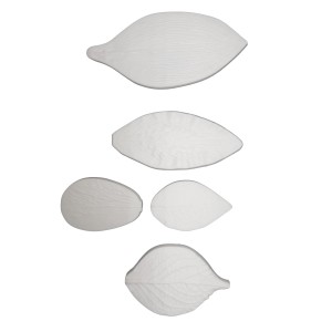 MOLDE PARA PASTA AMERICANA FOLHAS  5 PEÇAS