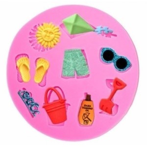 MOLDE EM SILICONE PRAIA