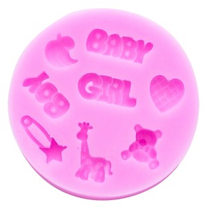 MOLDE EM SILICONE RECEM NASCIDO