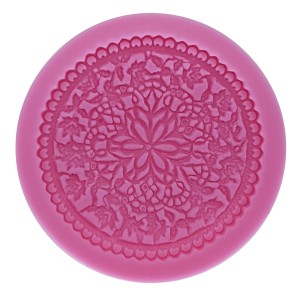 MOLDE DE RENDA COM FLORES PARA CUPCAKE